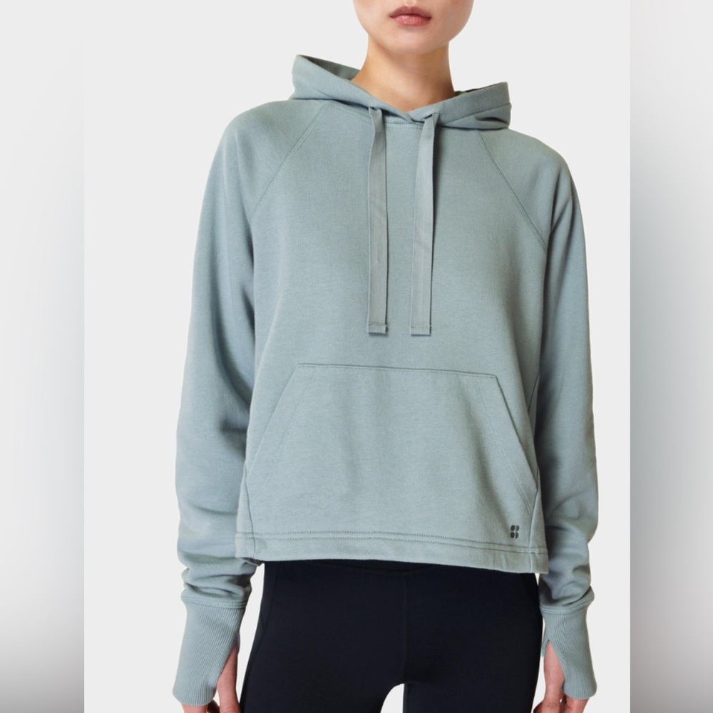 Sweaty Betty Women's Blue Hoodie size 4